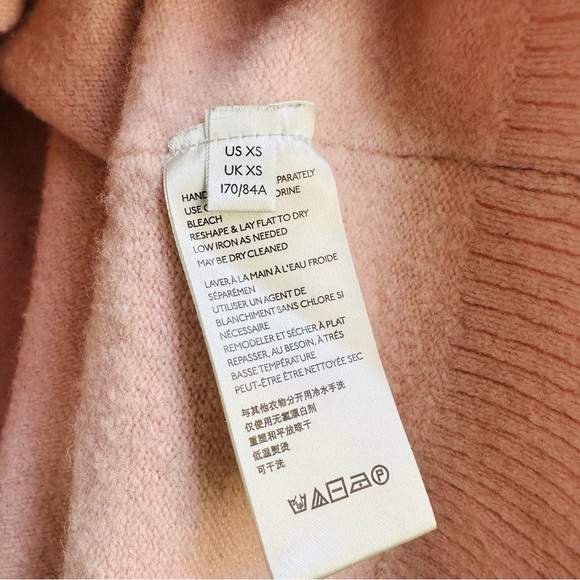 Free People Afterglow Mock Neck Sweater in Blush Pink XS - Picture 5 of 7